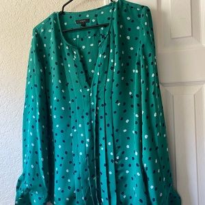 J Crew Green Top Blouse 12
